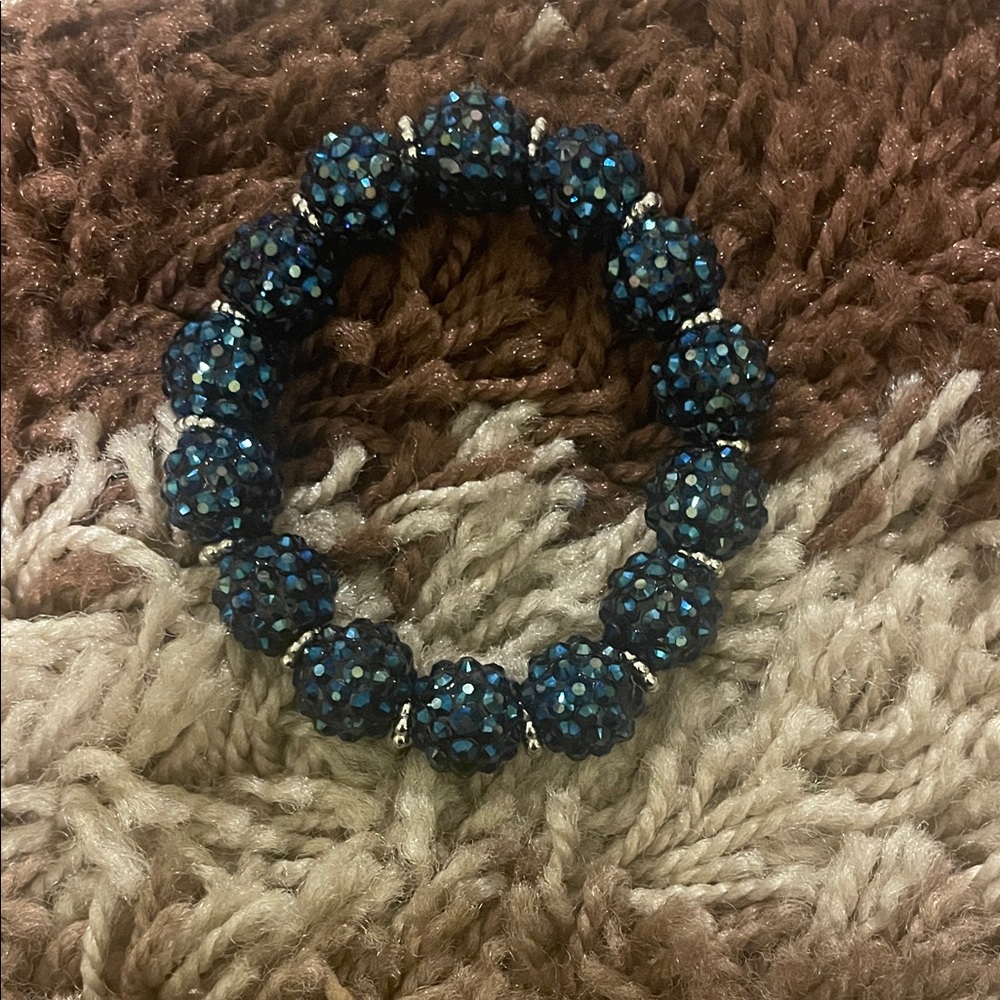 Source Unknown Midnight Blue Beaded Bracelet